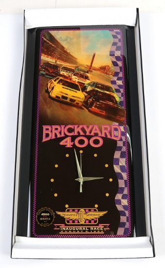Brickyard 400 Ltd Ed Jebco Clock, 450 of 5000, New In Box, 23" L.