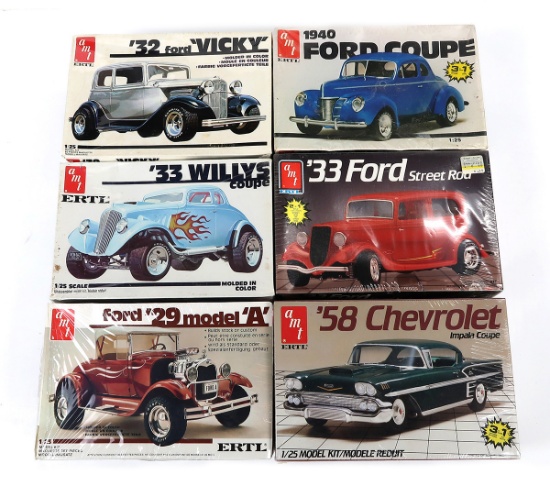 Toy Scale Models (6), Ertl, '58 Chevrolet Impala Coupe, '40 Ford Coupe, '32