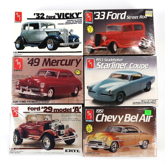 Toy Scale Models (6), Ertl, 1933 Ford Street Rod, 1949 Mercury, 1929 Ford M