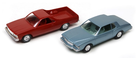 Toy Scale Models, Dealer Promo (2), 1978 Monte Carlo & 1980 El Camino, New