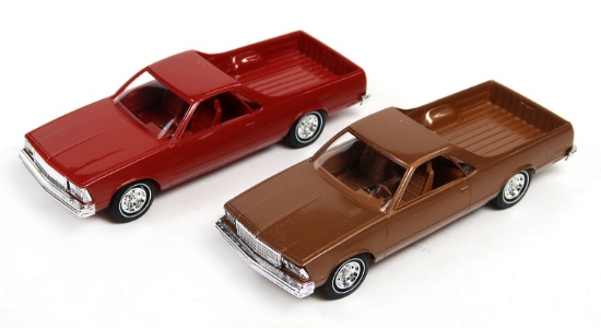 Toy Scale Models, Dealer Promo (2), 1980 El Camino & 1979 El Camino, New In