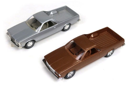 Toy Scale Models, Dealer Promo (2), 1973 El Camino & 1981 El Camino. New In