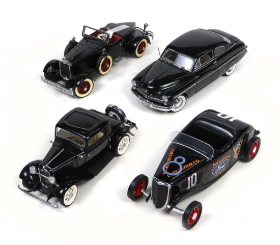 Toy Scale Models (4), Racing Champions, 1933 Ford V8, Cote Motor Co., Fred