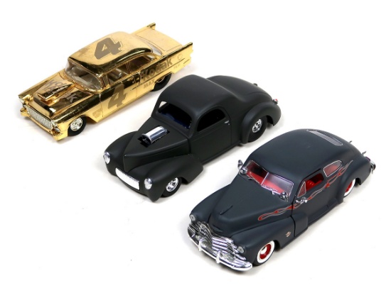 Toy Scale Models (3), Racing Champions, 1941 Willy Gasser, 1955 Chevy Bel A