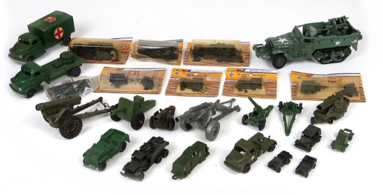 Model Military Miniatures (26), various scales incl MIB HO minitanks, assor