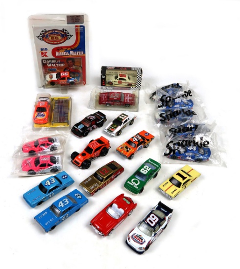 Nascar Miniatures (21), various makers incl Hot Wheels, die-cast, VG to MIB
