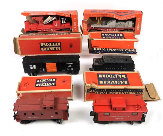 Toy Train (6), Lionel 3512 Operating Fireman & Ladder Car, 6464-425 Boxcar,