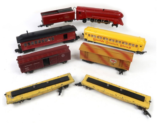 Toy Train (8), American Flyers Circus Flat Car No Cages Included (2), The G