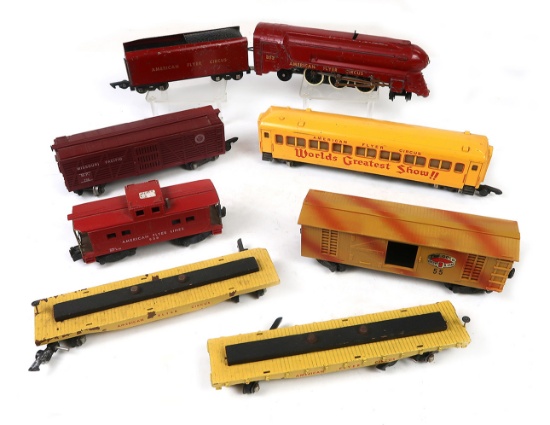 Toy Train (8), American Flyers Circus Flat Car No Cages Included (2), The G
