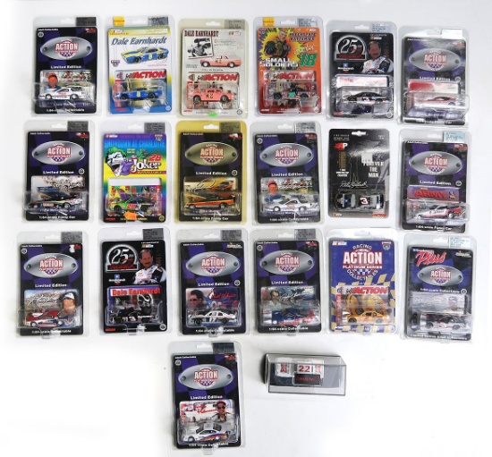 Nascar Miniatures (20), mostly by Action, die-cast, Mint unopened bubble pa