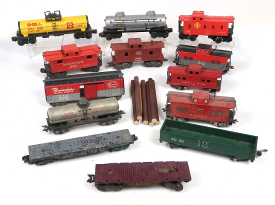Toy Train (13), 18326 NYC Caboose, 92812 Reading Caboose, 477618 Pennsylvan