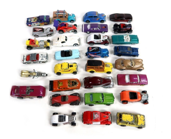 Hot Wheels & Matchbox (30), various models, Mfgd in England, Malaysia, Chin