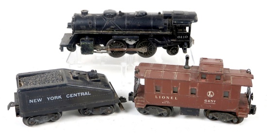 Toy Train (3), 6110 Scout Steam Engine, New York Central Coal Car & 6457 Ca