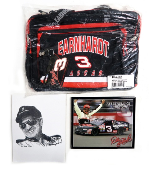 NASCAR (3), Dale Earnhardt B/W Art By Frank Nareau '97, Dale Earnhardt Pers