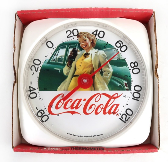 Collectibles, Coca-Cola Brand Thermometer, New in Box, 12" L.