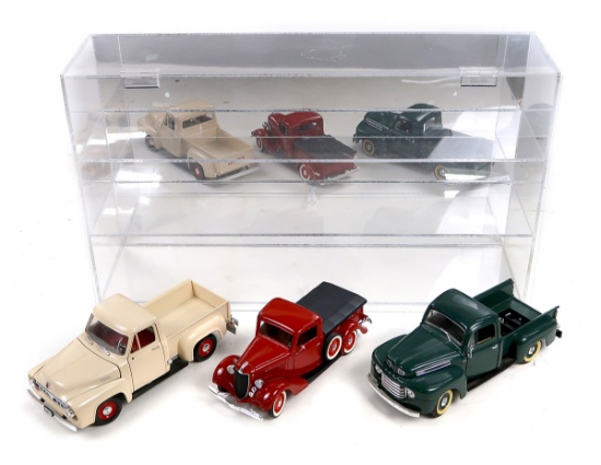Three Tier Plastic Display case, (24" W x 6" L), w/Fairfield Mint 1934 Ford