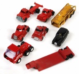 Toy Trucks (6), incl Tootsietoy & London Taxi Cab Made in England, various