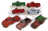 Metal Trucks (7), Some Silk Toys, Well played with cond, various sizes.