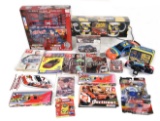 Nascar Collectibles (20), Mugs, transporter, figures & books, mostly MIB, l