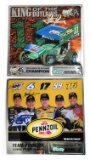 Racing Oil Signs (2),  embossed aluminum, one w/2 Nascar signatures, Exc co