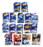Hot Wheels Miniatures (16),  mostly Street Rods, die-cast, Mint in bubble p