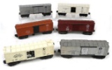 Toy Train (6), 6482 Refrigerator Car, 3454 Merchandise Car (2), 6454 Boxcar