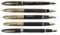 Fountain Pens (5), all Sheaffer, 4 non White Dot, incl striated vac-fill w/