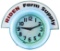 Neon Farm Dealer Clock w/Riden Farm Supply marquee,