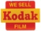 Drug Store Kodak Sign, double-sided diecut metal 