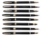 Fountain Pens (8), all Sheaffer 1950s White Dots, 4 snorkel, 2 lever fill &