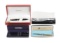 Fountain Pen Sets (4), all Sheaffer White Dot, stainless steel Intrigue, 3