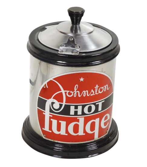 Soda Fountain Ice Cream Fudge Warmer, Johnston Hot Fudge, mfgd by Helmco In