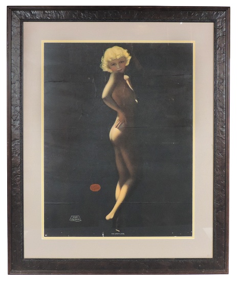 Pin-Up Art, Earl Moran "The Artist's Model", c.1934, Dunck's Superior in ov