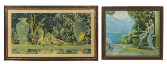 Decorative Art Prints (2), Garden of Allah by Maxfield Parrish, 1918 C. A.