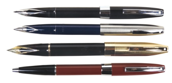 Fountain Pens (4), all Sheaffer White Dot Imperial, incl rollerball, Exc un