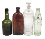 Apothecary Bottles (4), green Coca Mariani-Paris, J. Roberts 