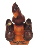 Shoe Store Display, Poll-Parrot Shoes, figural parrot counter display w/NOS