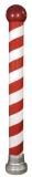 Barber Shop Decorative Pole, painted 8