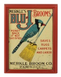 Country Store Merkle's Blu-J Brooms Sign, 