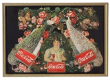 Coca-Cola Festoon, Girl w/Peacocks, 