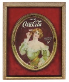 Coca-Cola Serving Tray, c.1907, Rare large size, litho on metal of Victoria