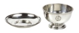 English Silver (2), both London, finger bowl stamped w/1964 letter & 