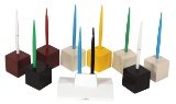 Pen Sets (9), 8 MCM Parker Cube stands w/ballpoints & 2-pc Jotter set, Exc