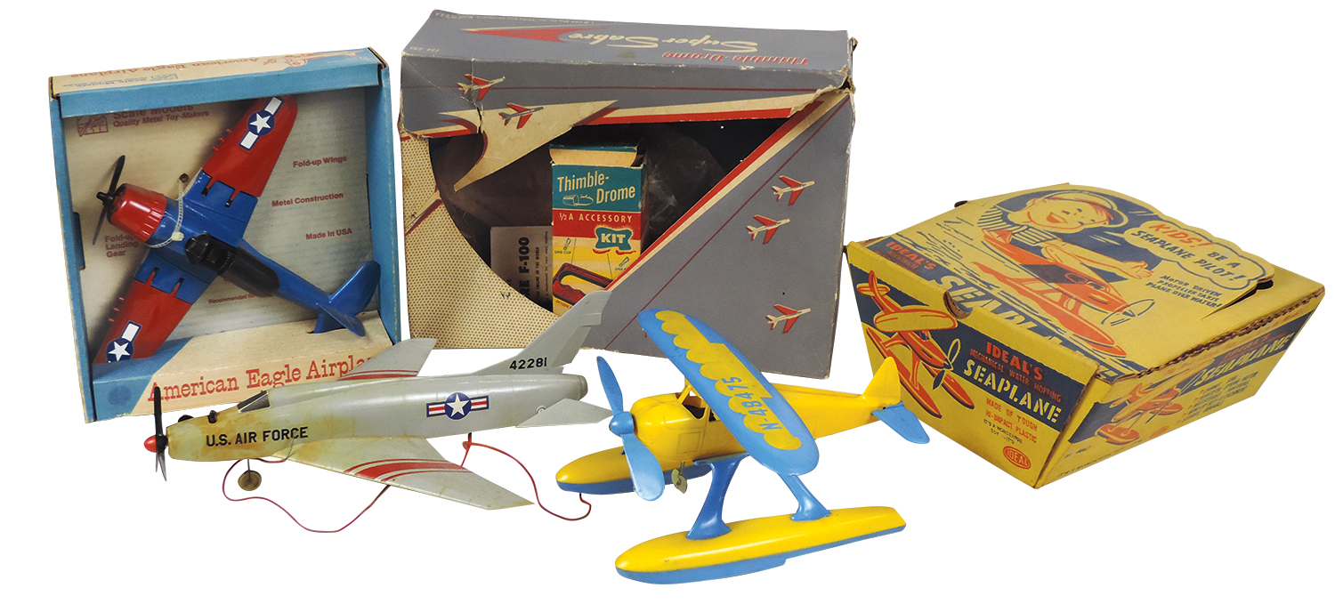 Toy Airplanes (3), Cox thimble drome Super Sabre Proxibid