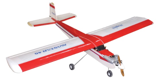 Model Airplane, Hobbico Avistar 40 high wing w/O.S.E. 3030 engine, receiver