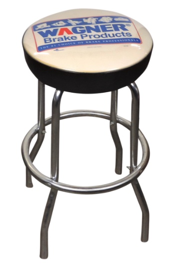 Automobilia, Parts Counter Stool, Wagner Brake Products, mfgd by MLP Seatin