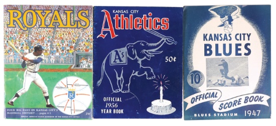 Baseball Yearbook and Scorebooks (3), Royals Official 1969 American League