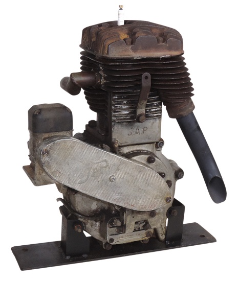 Motorcycle 1931 J.A.P. Side Valve Engine, single cylinder 600 cc mfgd in U.