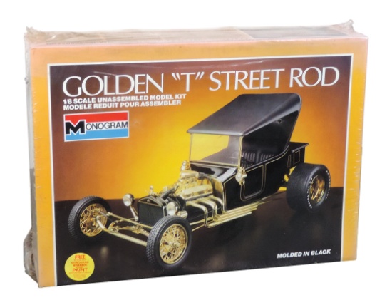 Scale Model Golden T Street Rod, unassembled 1/8 scale kit by Monogram, MIB