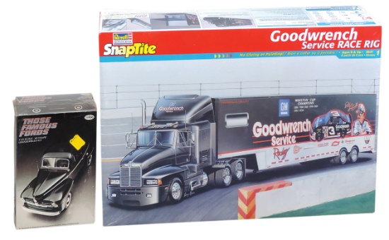 Scale Model Kits (2), unbuilt Goodwrench Service Race Rig by Revell & 1948